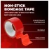 Ouch! - självhäftande bondage-tejp (röd) - 20 m