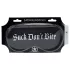 Ouch! - Satängögonmask med texten "Suck Don't Bite" (svart)
