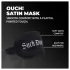 Ouch! - Satängögonmask med texten "Suck Don't Bite" (svart)