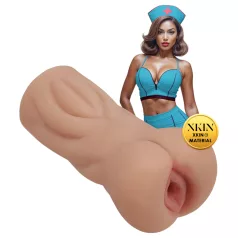   XKIN Naughty Nurse Trixie - realistisk onanidocka med vagina (naturell)