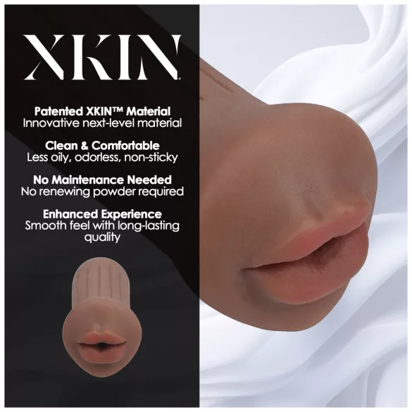 XKIN - konstgjord mun masturbator - S (mörk natur)