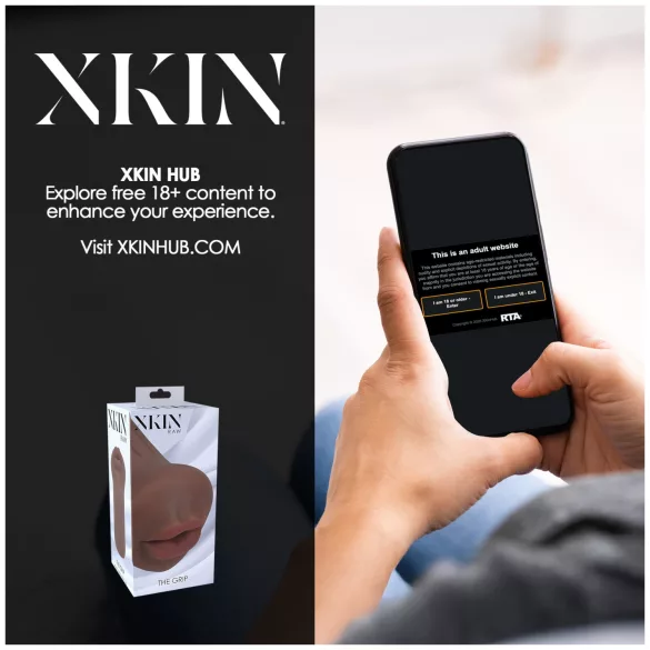 XKIN - konstgjord mun masturbator - S (mörk natur)