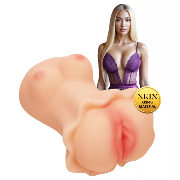 XKIN Enchantment Elise - verklighetstrogen konstgjord vagina masturbator (natur)