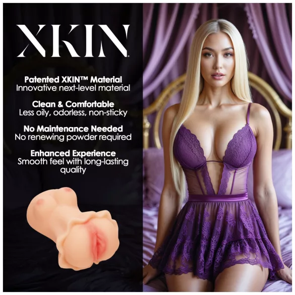 XKIN Enchantment Elise - verklighetstrogen konstgjord vagina masturbator (natur)