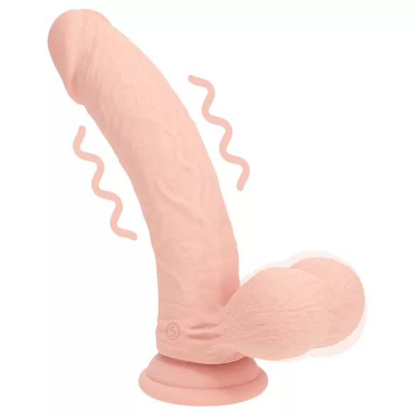 RealRock - realistisk vibrator med dubbel densitet (hudfärgad) - 18 cm