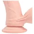 RealRock - realistisk vibrator med dubbel densitet (hudfärgad) - 18 cm