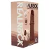 RealRock - dubbeldensitets realistisk dildo (brun) - 15,5 cm