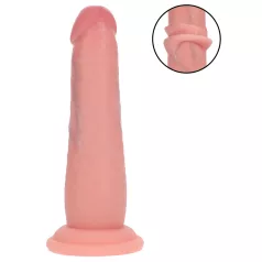   RealRock - verklighetstroget dildo med dubbel densitet (hudfärgad) - 15,5 cm