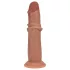 RealRock - realistisk dildo med dubbel densitet (solbränd) - 15,5 cm
