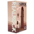 RealRock - realistisk dildo med dubbel densitet (brun) - 18,5 cm