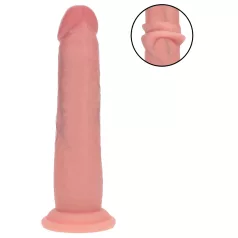   RealRock - realistisk dildo med dubbel densitet (hudfärgad) - 18,5 cm