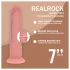 RealRock - realistisk dildo med dubbel densitet (hudfärgad) - 18,5 cm