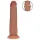 RealRock - verklighetstroget dildo med dubbel densitet (solbränd) - 18,5 cm