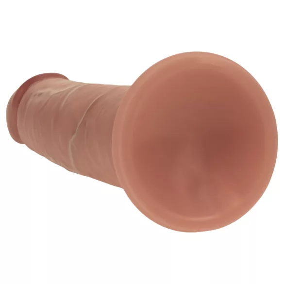RealRock - verklighetstroget dildo med dubbel densitet (solbränd) - 18,5 cm