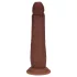 RealRock - realistisk dildo med dubbel densitet (brun) - 20,5 cm