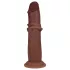 RealRock - realistisk dildo med dubbel densitet (brun) - 20,5 cm