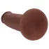 RealRock - realistisk dildo med dubbel densitet (brun) - 20,5 cm