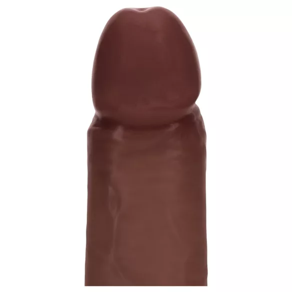RealRock - realistisk dildo med dubbel densitet (brun) - 20,5 cm