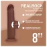 RealRock - realistisk dildo med dubbel densitet (brun) - 20,5 cm