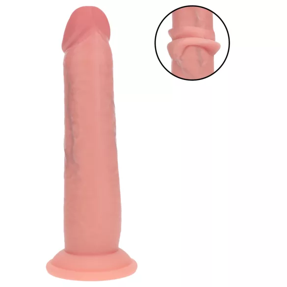 RealRock - realistisk dildo med dubbel densitet (hudfärgad) - 20,5 cm