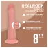 RealRock - realistisk dildo med dubbel densitet (hudfärgad) - 20,5 cm