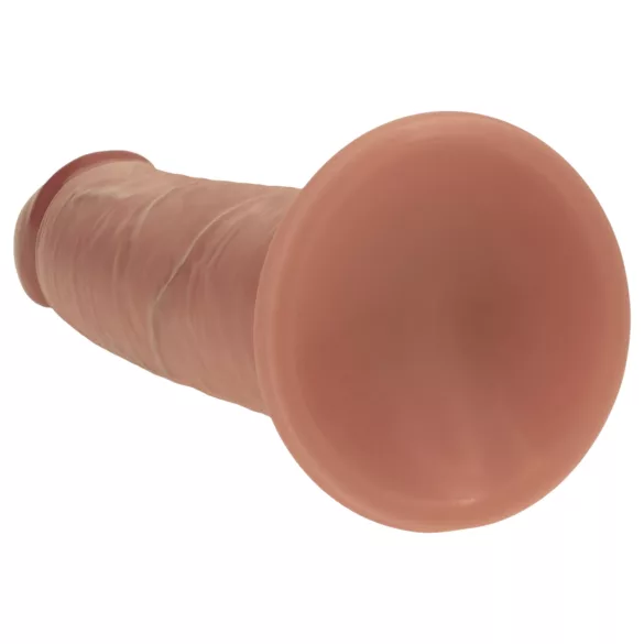 RealRock - realistisk dildo med dubbel densitet (solbrun) - 20,5 cm