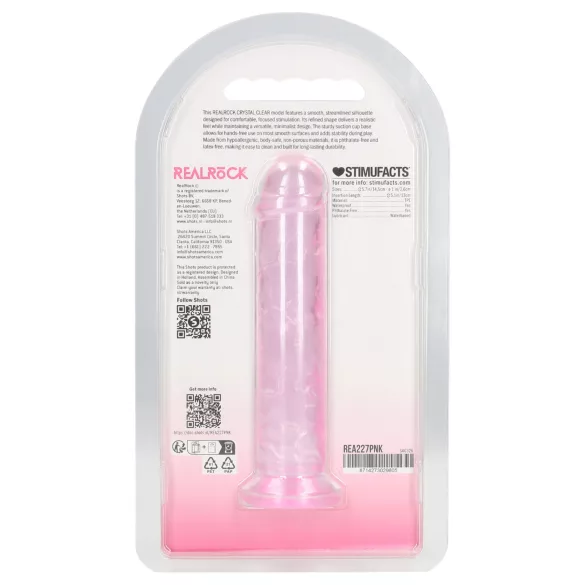 RealRock - verklighetstrogen dildo med sugkopp (rosa) - 12,7 cm