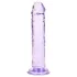 RealRock - naturtrogen dildo med sugkopp (lila) - 12,7 cm