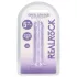 RealRock - naturtrogen dildo med sugkopp (lila) - 12,7 cm