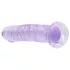 RealRock - naturtrogen dildo med sugkopp (lila) - 12,7 cm