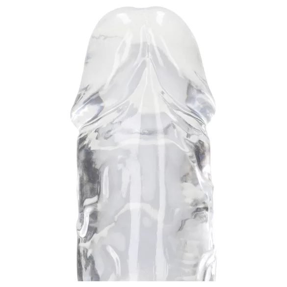 RealRock - realistisk dildo med sugpropp (genomskinlig) - 12,7 cm