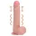 RealRock - dildo med sugkopp och vibrator - naturfärg (20,5 cm)