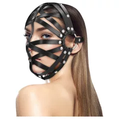 Ouch! - ansiktsmask bur design - konstläder svart