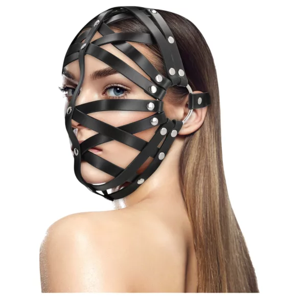 Ouch! - ansiktsmask bur design - konstläder svart