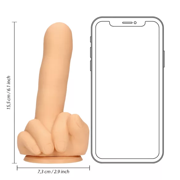 S-Line - långfinger-dildo (natur)