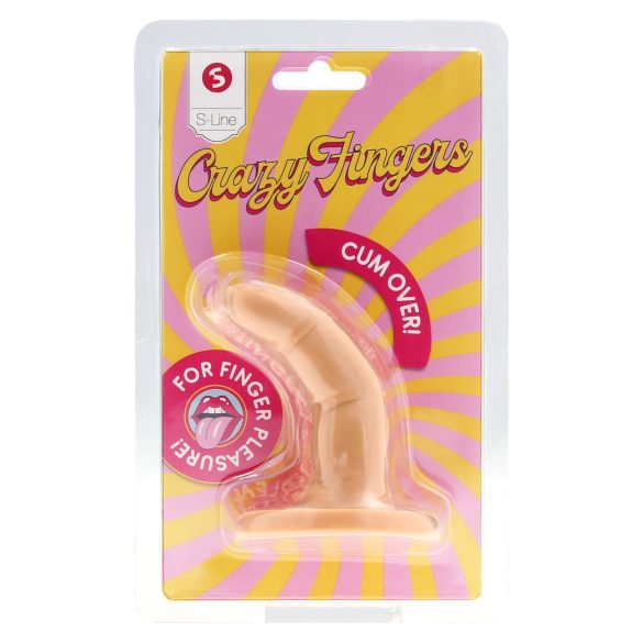 S-Line - tvåfingrad dildo (natur)