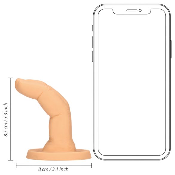 S-Line - tvåfingrad dildo (natur)