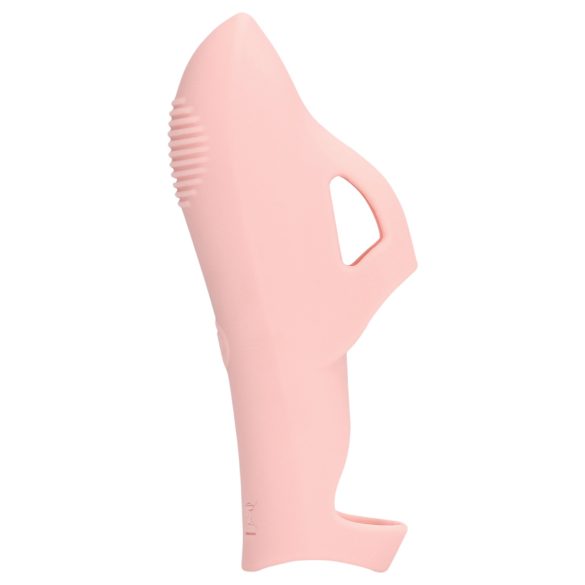 Loveline - finger vibrator med räfflor - rosa