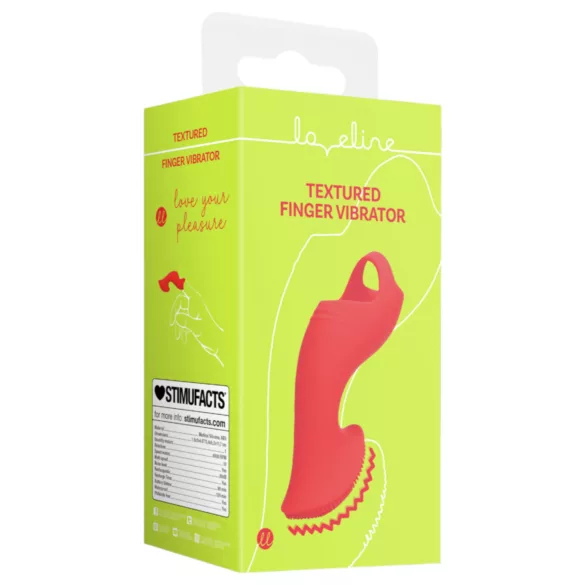 Loveline - fingervibrator - stimulerande - röd
