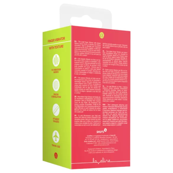 Loveline - fingervibrator - stimulerande - röd