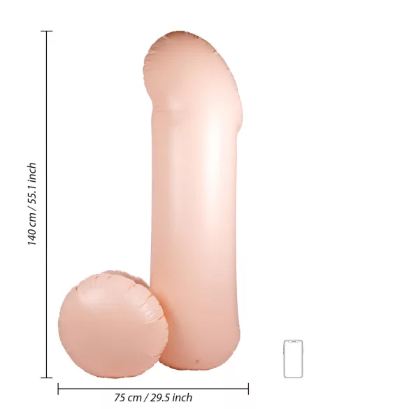 Blow Me Up - uppblåsbar penisballong - 140 cm