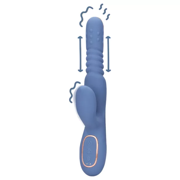 Loveline - värmande stötvibrator (blå)
