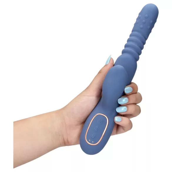 Loveline - värmande stötvibrator (blå)