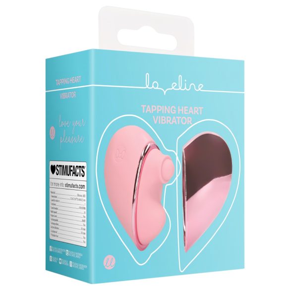 Loveline - klitorisstimulator vibrator uppladdningsbar - silikon rosa
