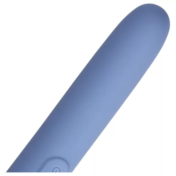 Loveline Travel - vibrator uppladdningsbar med glidmedelsbehållare - blå