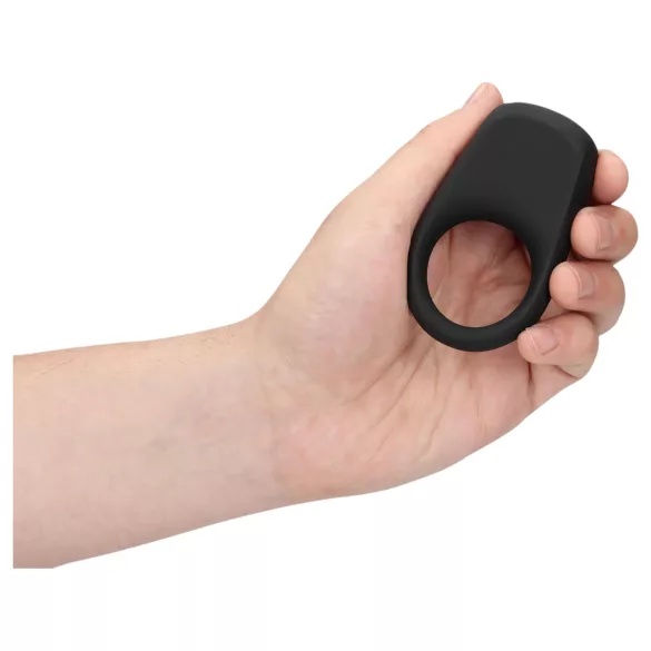Loveline - penismanschett med vibrator - uppladdningsbar - svart