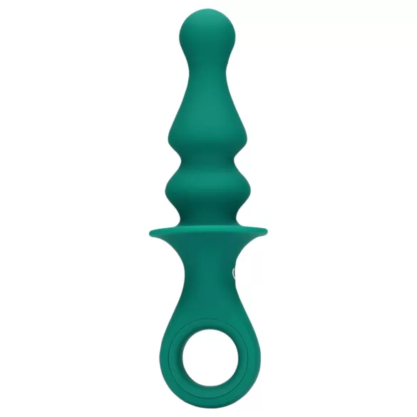 Loveline - analvibrator med pärlor - uppladdningsbar - grön