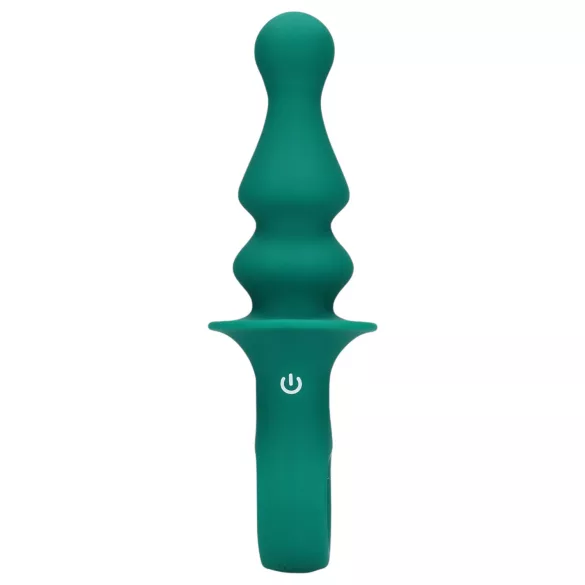 Loveline - analvibrator med pärlor - uppladdningsbar - grön