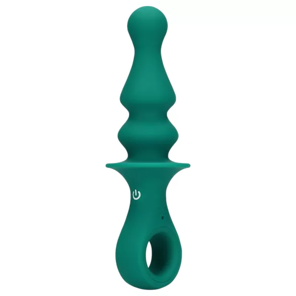 Loveline - analvibrator med pärlor - uppladdningsbar - grön