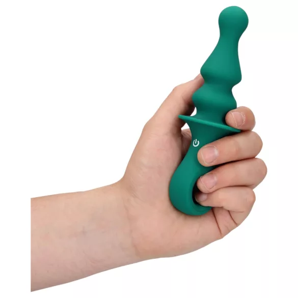 Loveline - analvibrator med pärlor - uppladdningsbar - grön